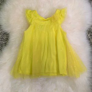 Sparkle Yellow Baby Dress (12 mo)